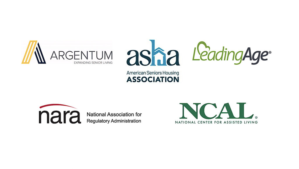 Argentum ASHA LeadingAge NARA NCAL logos
