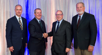 be.group's John Cochrane and Albert Kelley with ABHOW's Randall Stamper and David Ferguson.