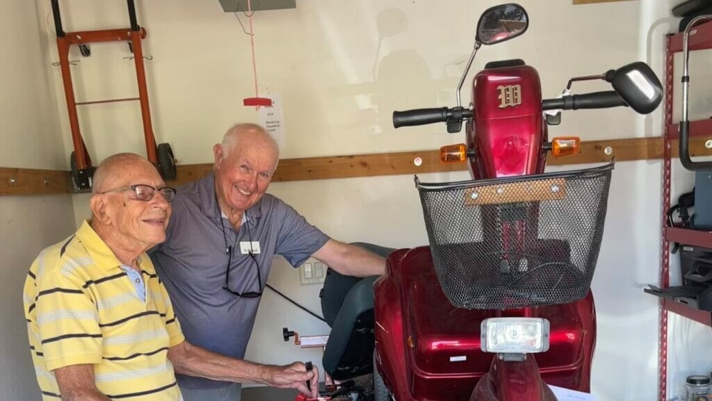 Residents fix, deliver equipment to those in need through charity