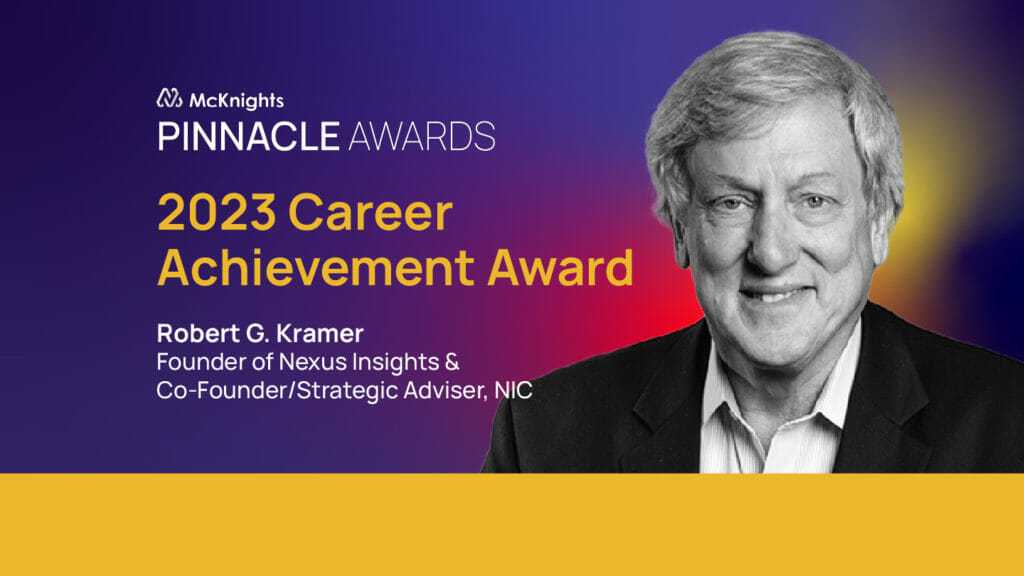 Kramer named McKnight’s Pinnacle Career Achievement Award winner