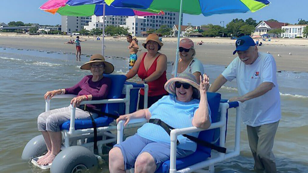Taking a beach day